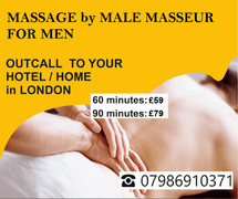 MASSAGE ★FOR MEN (gay/bi/srt8) – SWEDISH /RELAX./DEEP TISSUE OUTCALL
