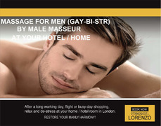 MASSAGE for MEN ★(GAY-BI-STR.) to your HOTEL / HOME in London