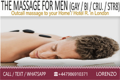 Full Body ★ MASSAGE for MEN (GAY-BI-STR.) to your HOTEL / HOME in London