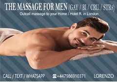 ★ MASSAGE by MALE Masseur ★For MEN OUT-CALL to Your HOTEL/HOME London